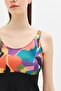 Tights Dress Swimsuit C14380 Black/Multicolor - 7