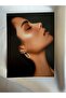"Women's Gold Detailed Chain Buckle Modern Design Earrings" - 5