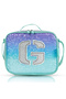 17" Set of 4 Backpack w/ BT Headset, Lunch Bag and Pencil Case - Girl Glitter Green - 4