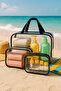 Large Size Transparent Beach Bag Set of 3 Wet Bikini Bags - 4