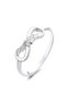 925 silver ring, JW1372, infinity pattern, rhodium plated