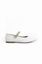 Women's Genuine Leather Ballet Flats White - 4