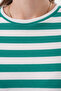Crew Neck Short Sleeve Striped Maternity and Maternity T-Shirt - 6