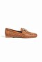 Genuine Leather Women's Ballerinas - Tan - 3
