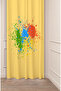 Mandala Bohemian Geometric Line Patterned Special Design Digital Printed (Single Wing) Modern Stylish Background Curtain