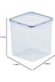 2.6L Square  Airtight Food Storage - BPA-Free, Microwave, Freezer, and Dishwasher Safe - 4