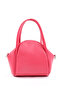 Fuchsia Shk132 Faux Leather, Zippered Single Compartment, Snap Detail, Hand, Arm and Shoulder Bag - 3