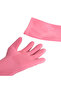 Pink Rubber Gloves (36cm): Non-Slip Grip, Comfortable Fit, Ideal for Household Cleaning - 3