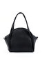 Black Shk132 Faux Leather, Zippered Single Compartment, Snap Detail, Hand, Arm and Shoulder Bag - 3