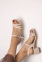 Women's Classic Heeled Shoes-Cream - 2