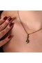 Harmony Mini Flower Red Copper Handmade with Crystal Stone Does Not Tarnish Women's Necklace with Box