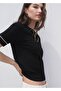 Contrast Trim Polo Neck Sweater