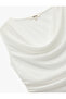 Glittery Degaje Collar Sleeveless Blouse - 5