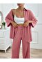Women's Wear Wrinkle Fabric Shirt-Pants Two-Piece Suit Suitable for Tesetture - 3