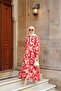 Women's Smoke Patterned Dress Red - 4
