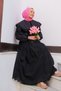 Baby Collar Lace Detail Dress Black - 2