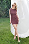 Bürümcük Fabric Back Zipper Dress