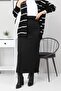 Suede Pencil Skirt Tsd0034 Black - 2