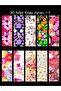 Set of 30 Bookmarks - Flowers - 7