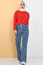 Light Blue Flared Leg Jeans - Tsd22014