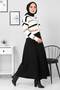 Suede Mevlana Skirt Tsd0036 Black - 3