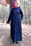 Bondit Coat with Pendant Sleeves Tsd220826 Navy Blue
