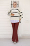 Spanish Style Leather Trousers with Front Slits Tsd240813 Claret Red - 3