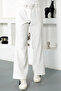 Belted Wide Leg Trousers Tsd221110 White - 6