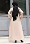 Prevailing Collar Waist Belted Hijab Dress TSD240313 - 5