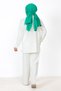 Knitwear Suit with Ornamental Buttons on the Sleeve TSD230801 Ecru - 5