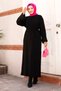 Buy Tie-Up Low Arm Knitwear Long Dress Tsd240708 Black