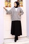 Buttoned Pocketed Knitwear Cardigan Tsd240716 Gray