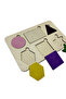 Dream Felt Covered Shapes Puzzle, Wooden Find-And-Insert Puzzle, Colorful Educational Puzzle, Shape Learning - 7