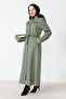 Zippered Full Length Cashmere Coat with Ornamental Pockets TSD230810 Mint Green - 4