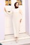 Crew Neck Knitwear Long Dress Tsd240720 Beige - 4