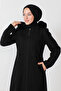 Patch Detailed Stamp Coat TSD230812 Black - 2
