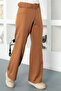 Belted Wide Leg Trousers Tsd221110 Camel - 5