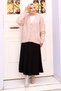 Buttoned Pocketed Knitwear Cardigan Tsd240716 Powder - 4