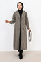 Double Breasted Collar Buttoned Cape TSD231111 Beige - 3