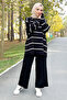 Striped Knit Set Tsd220905 Black - 4