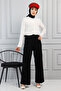 Slit Detailed Trousers Tsd220310 Black - 4