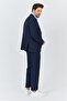 Alfredo Men's Navy-Navy Spring-Summer Slim Fit 2-Piece Suit - 4