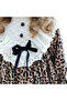 Emily Leopard Patterned Special Occasion Festive Girl's Dress - 3
