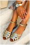 Genuine Leather Cross-Detail Daily Women's Sandals - 3