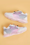 Corn Basic Girl's White/Pink Sneakers - 2
