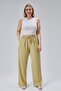 Viscose Linen Blended Woven Women's Trousers