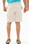 Gabardine Elastic Men's Shorts Cream Cream - 2