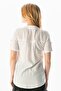 Short Sleeve Şile Cloth Acacia Summer Blouse White Byz - 2