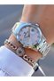 Complete Silver Color Steel Cord 2 Years Warranty 3 Atm Water Resistant Bracelet Women Wristwatch - 2