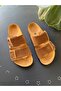 Anatomical Unisex Natural Cork Sole Genuine Leather Slippers - 6